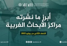 صورة أبرز ما نشرته مراكز الأبحاث الغربية | النصف الثاني من يوليو 2022